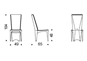 Aurelia Chair Cattelan Italia dimensions and sizes