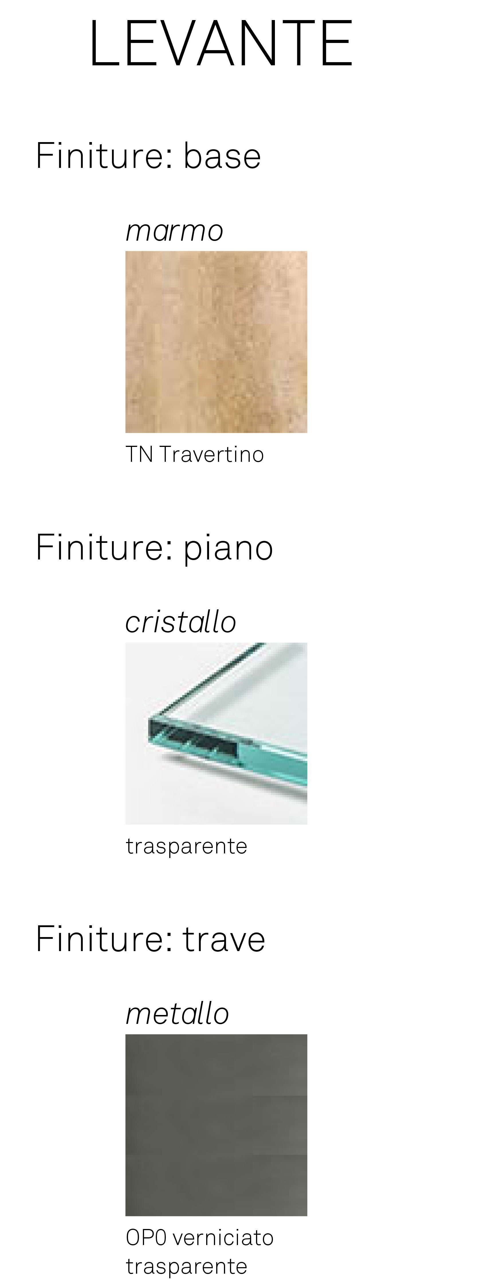 Table basse Levante Cattelan Italia finitions