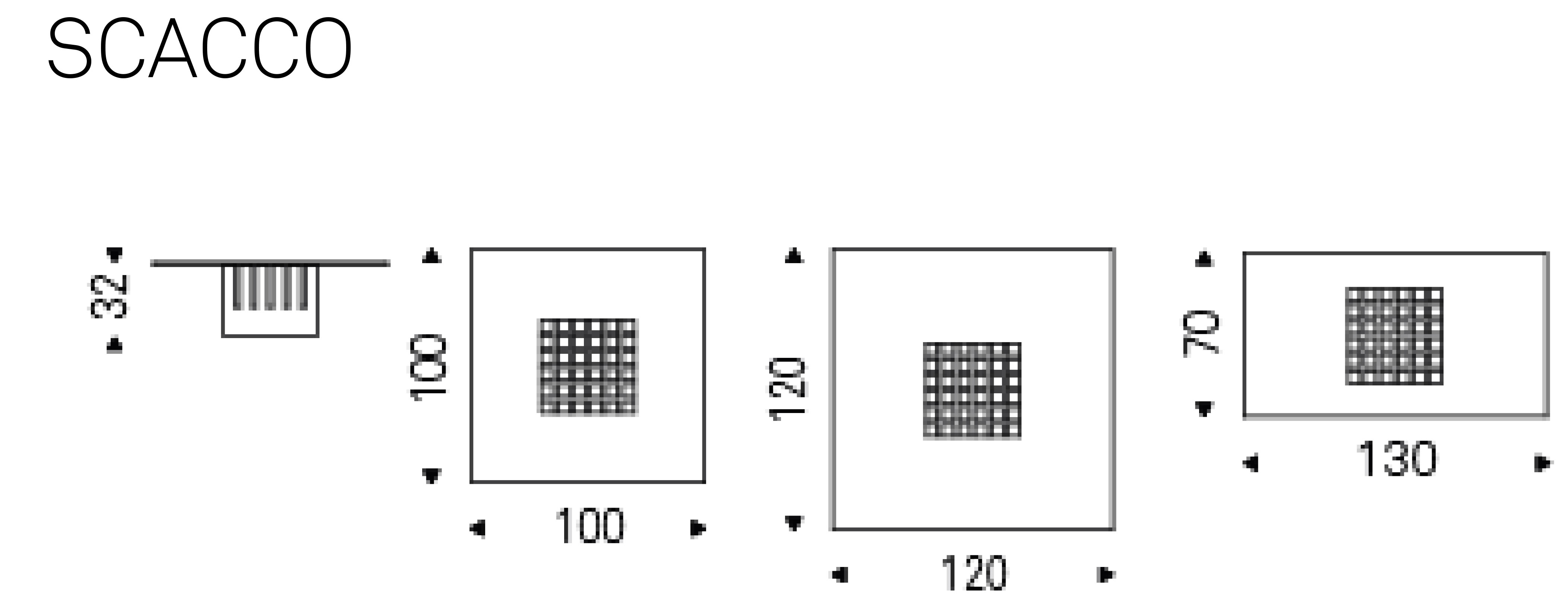 Table basse Scacco Cattelan Italia dimensions