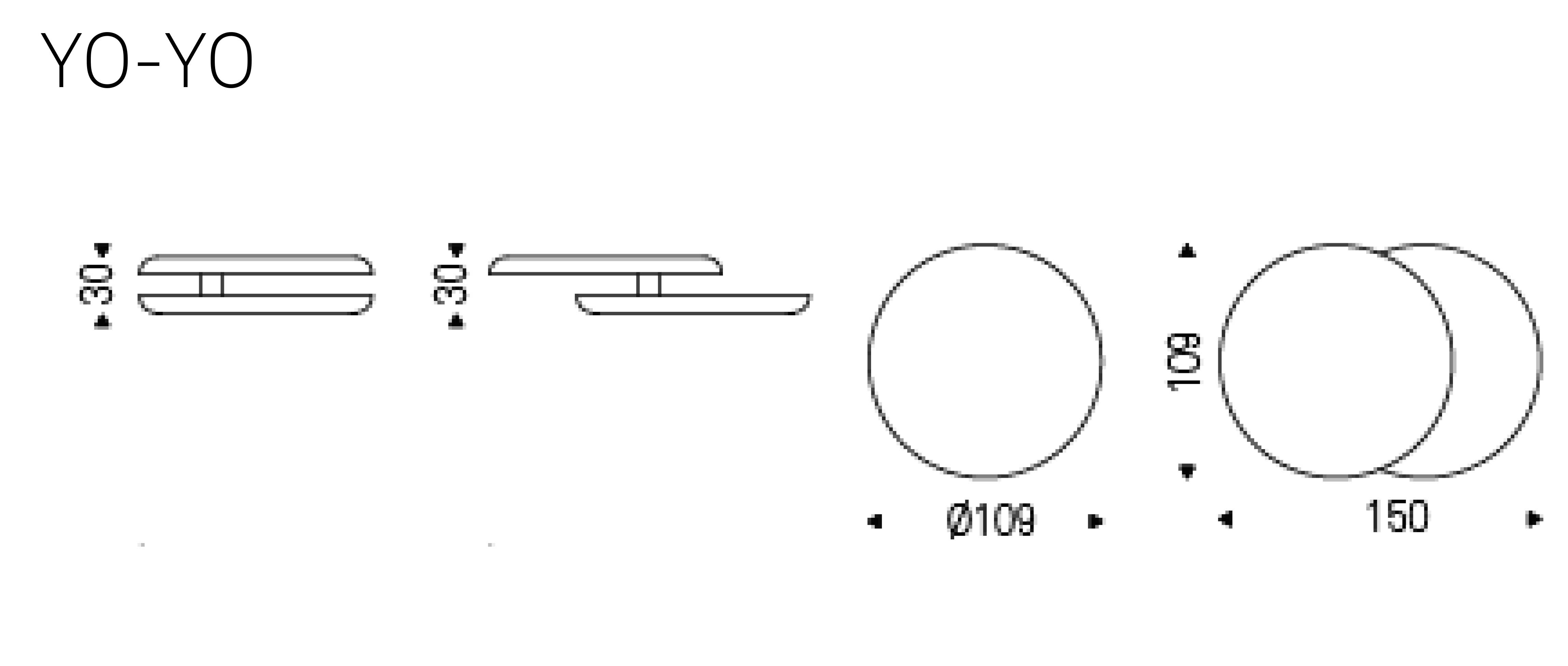 Tavolino Yo-yo Cattelan Italia dimensioni