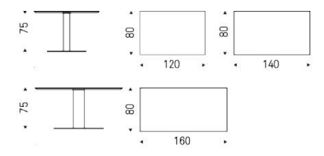 Tavolo Elvis Keramik Cattelan Italia dimensioni e misure