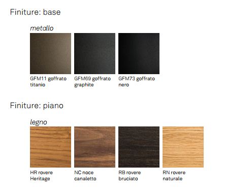 Skorpio Wood Tisch Cattelan Italia Ausführungen und Farben