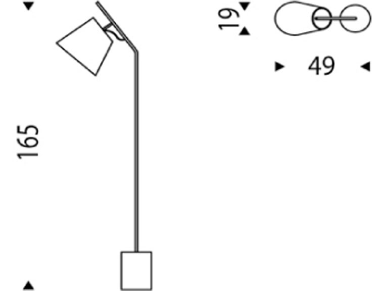 Lampe Karibù Cattelan Italia dimensions et mesures