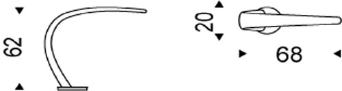 Mamba Tischlampe Cattelan Italia Abmessungen und Größen