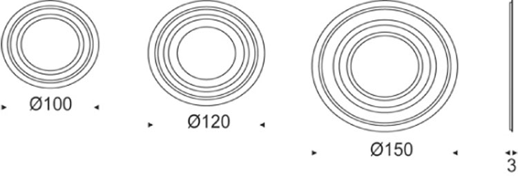 Ring Spiegel Cattelan Italia Abmessungen und Größen