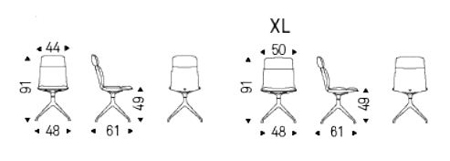 chaise-kelly-cattelan-italia-dimensions