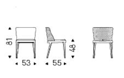 Magda Couture Chair Cattelan Italia sizes