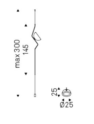 Lampada Tramonto Cattelan Italia misure