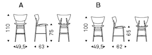 Sgabello Dumbo Cattelan Italia misure