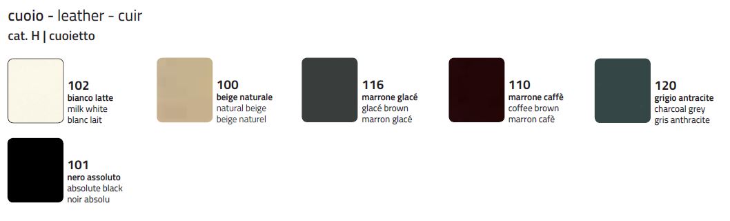 sgabello joker colico cuoio