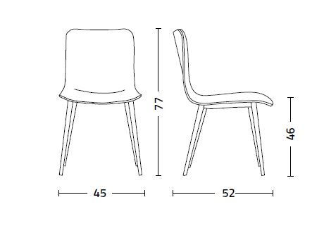 Colico Dandy.tt Chair Measurements
