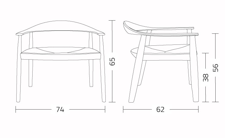 Dimensions de la chaise Odyssée.xl Colico