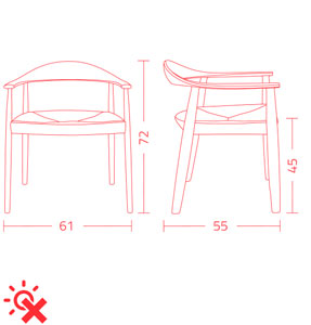 dimensions de la chaise odyssée colico