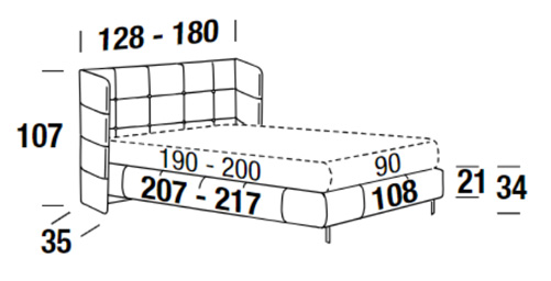 Dimensions of Foster bed