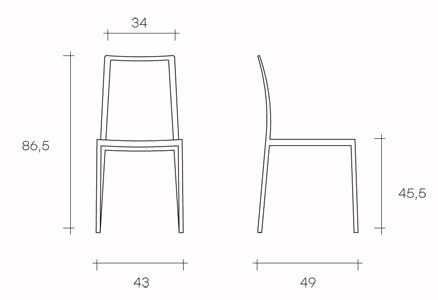 chair fiam model dress sizes