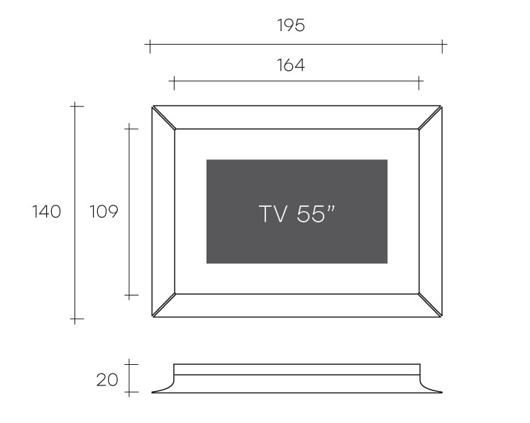 spiegel fiam muster caadre tv abmessungen