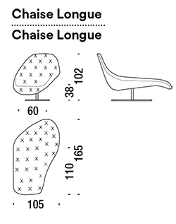 chaise longue moroso bohemian dimensiones