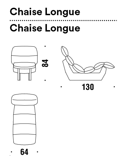 chaise longue moroso lilo dimensions