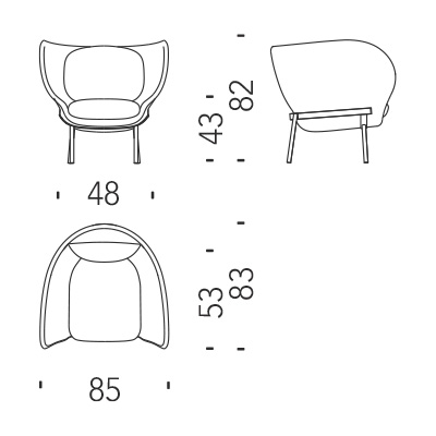 fauteuil moroso armada dimensions
