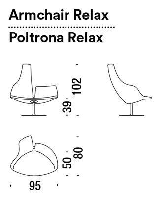 relax armchair moroso fjord dimensions