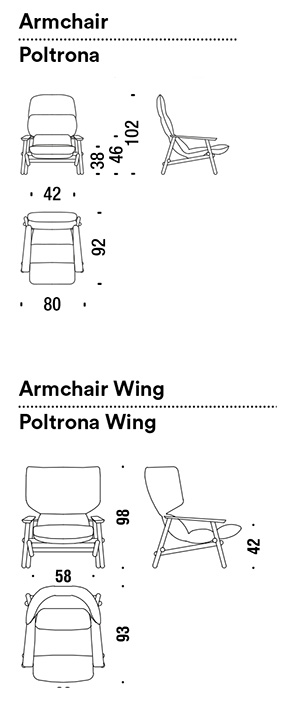 fauteuil moroso lilo dimensions