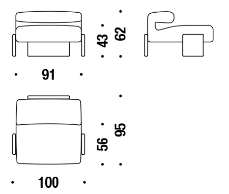 dimensions-fauteuil-loveseat-moroso