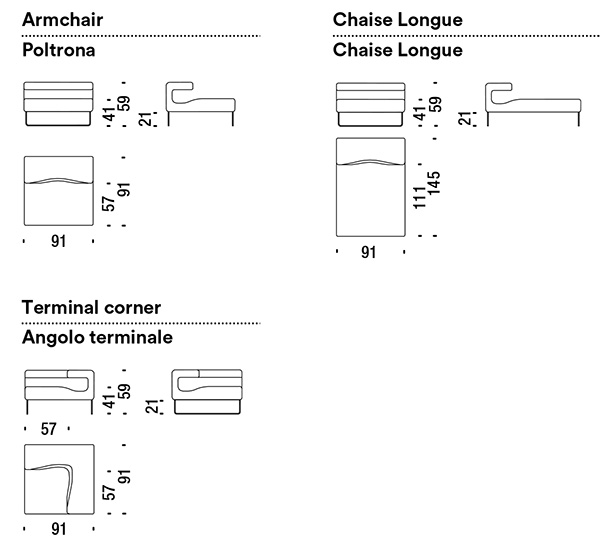 armchair moroso lowseat dimensions