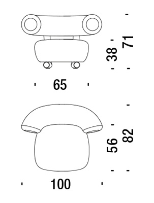 fauteuil moroso pipe dimensions