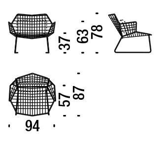 fauteuil moroso tropicalia dimensions