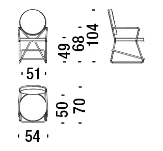 fauteuil moroso double zero dimensions