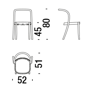 St. Mark Moroso Chair dimensions