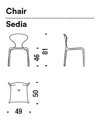 Supernatural Moroso Chair dimensions