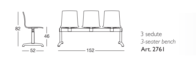 Measurements of the Alice 3-Seater Bench