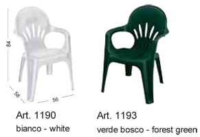 Ausführungen / Maße Stella Di Mare Stuhl mit niedriger Rückenlehne Scab Design