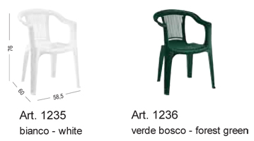 Acabados / dimensiones de la silla Super Giada Scab Design
