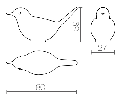 dimensions-piece-decorative-pulcino-serralunga
