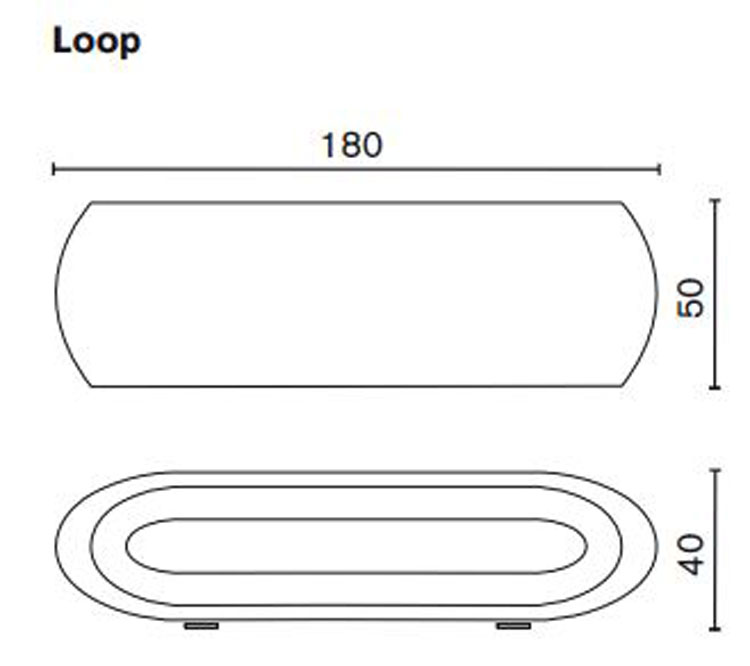 Loop Bench Serralunga sizes