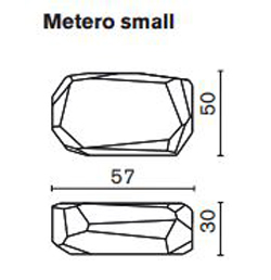 Fauteuil Meteor Small Serralunga mesures