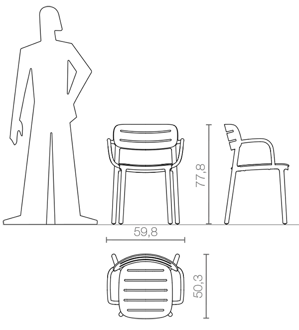 dimensioni-sedia-con-braccioli-croisette-serralunga