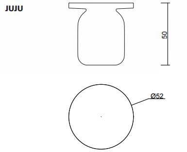 table-basse- Juju-Serralunga-dimensions e misure