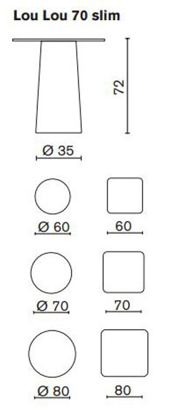 LouLou70 Serralunga Tisch slim beleuchtbar