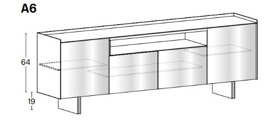 madia aterea tonelli design dimensioni