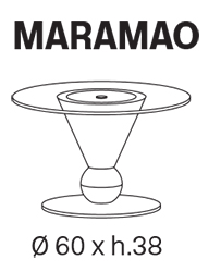 table basse maramao tonelli design dimensions