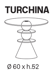 table basse  turchina tonelli design dimensions
